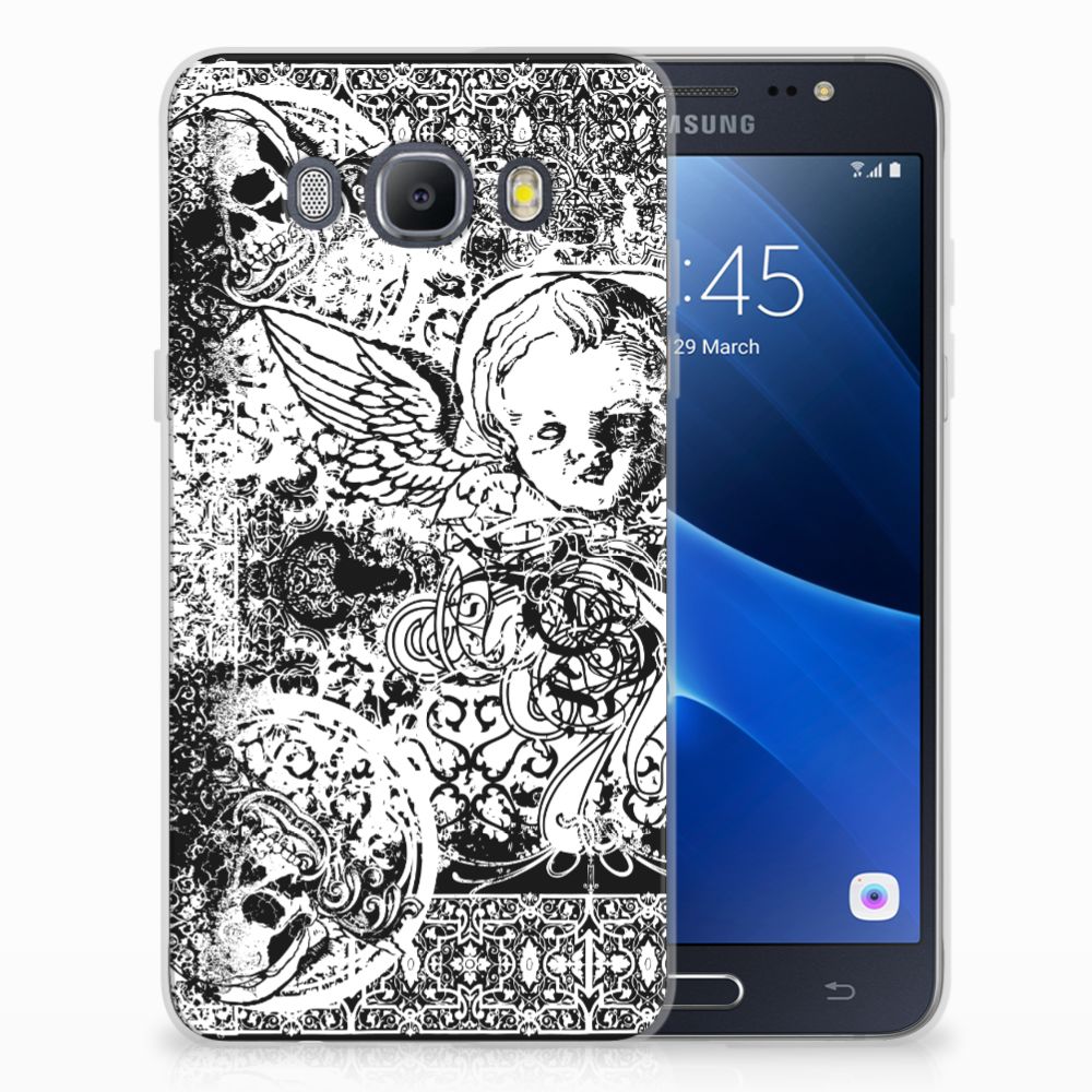 Silicone Back Case Samsung Galaxy J5 2016 Skulls Angel