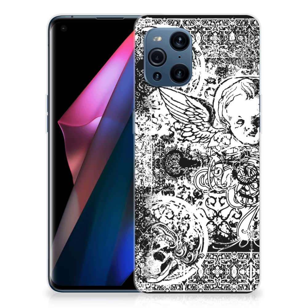 Silicone Back Case OPPO Find X3 | X3 Pro Skulls Angel