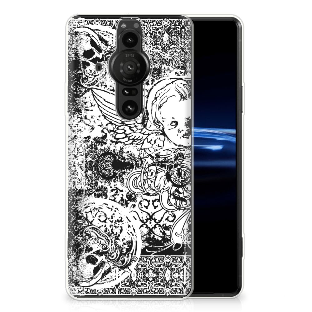 Silicone Back Case Sony Xperia Pro-I Skulls Angel