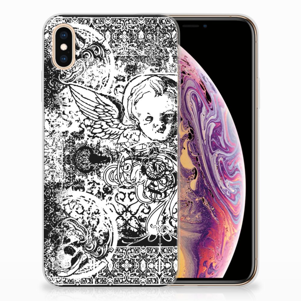 Silicone Back Case Apple iPhone Xs Max Skulls Angel