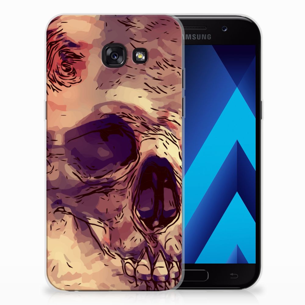 Silicone Back Case Samsung Galaxy A5 2017 Skullhead