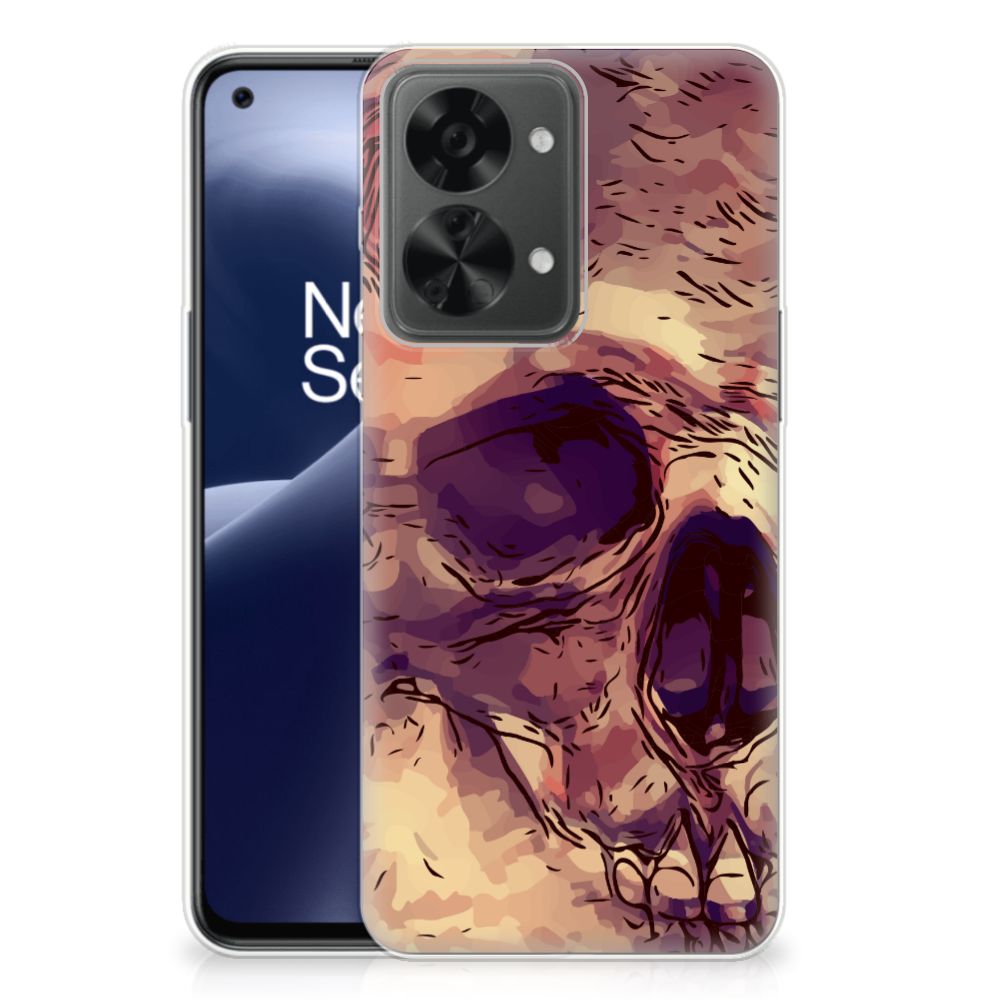 Silicone Back Case OnePlus Nord 2T Skullhead