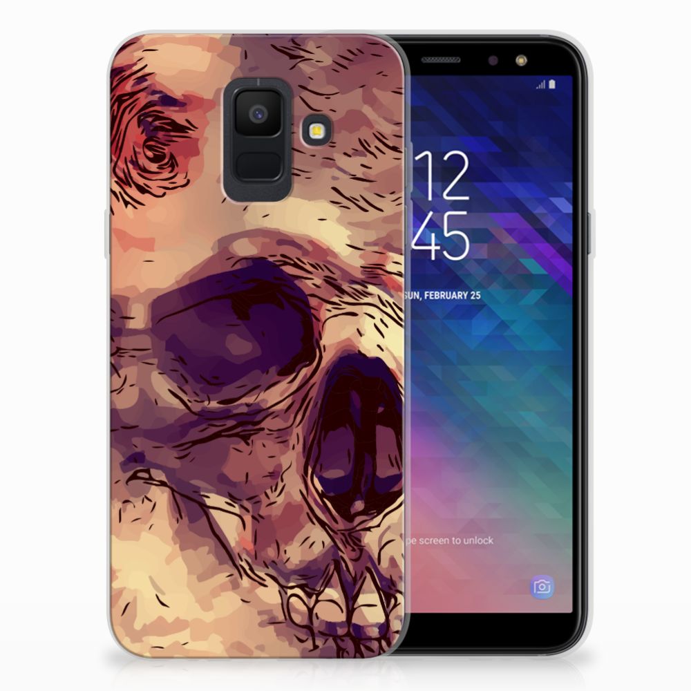 Silicone Back Case Samsung Galaxy A6 (2018) Skullhead