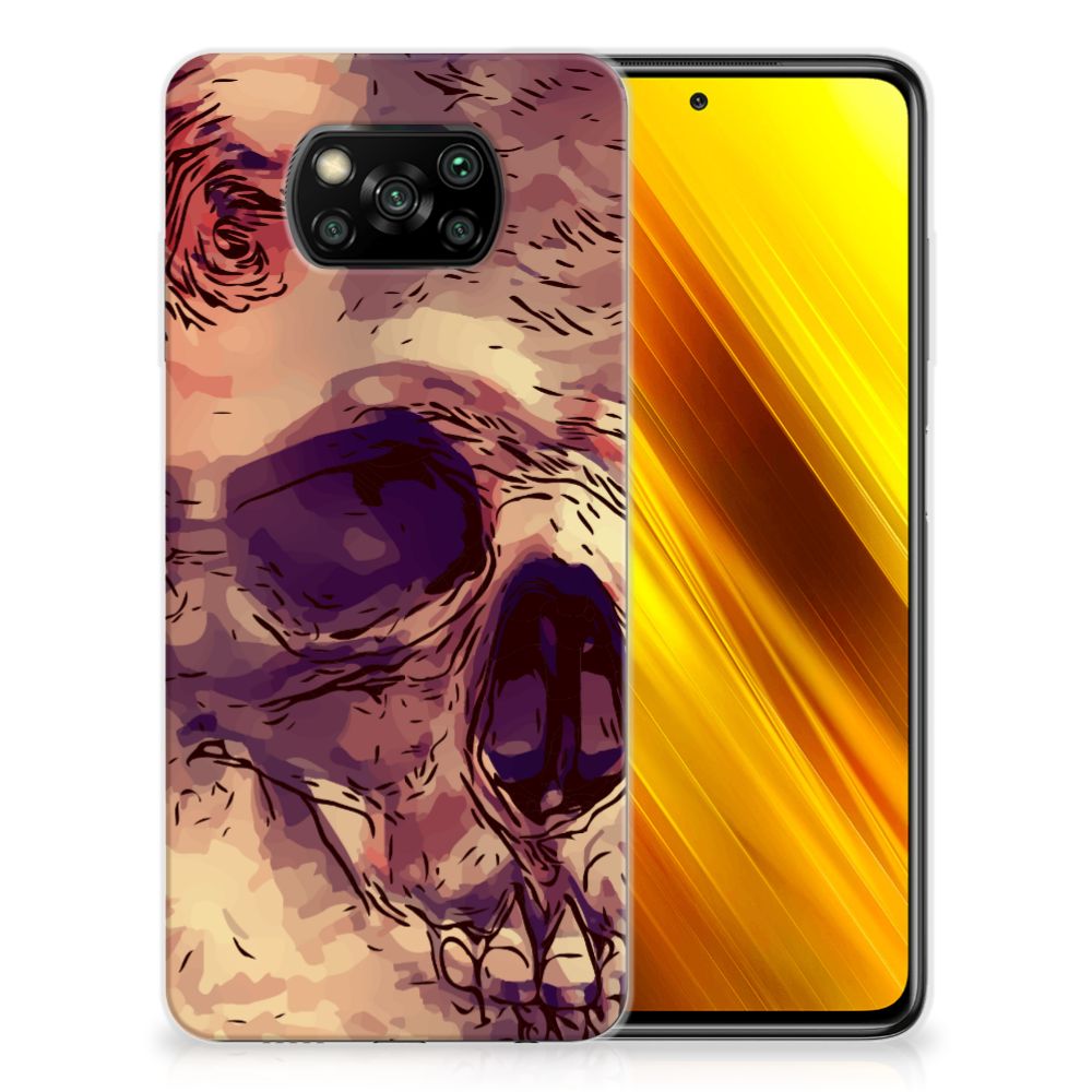 Silicone Back Case Xiaomi Poco X3 | Poco X3 Pro Skullhead