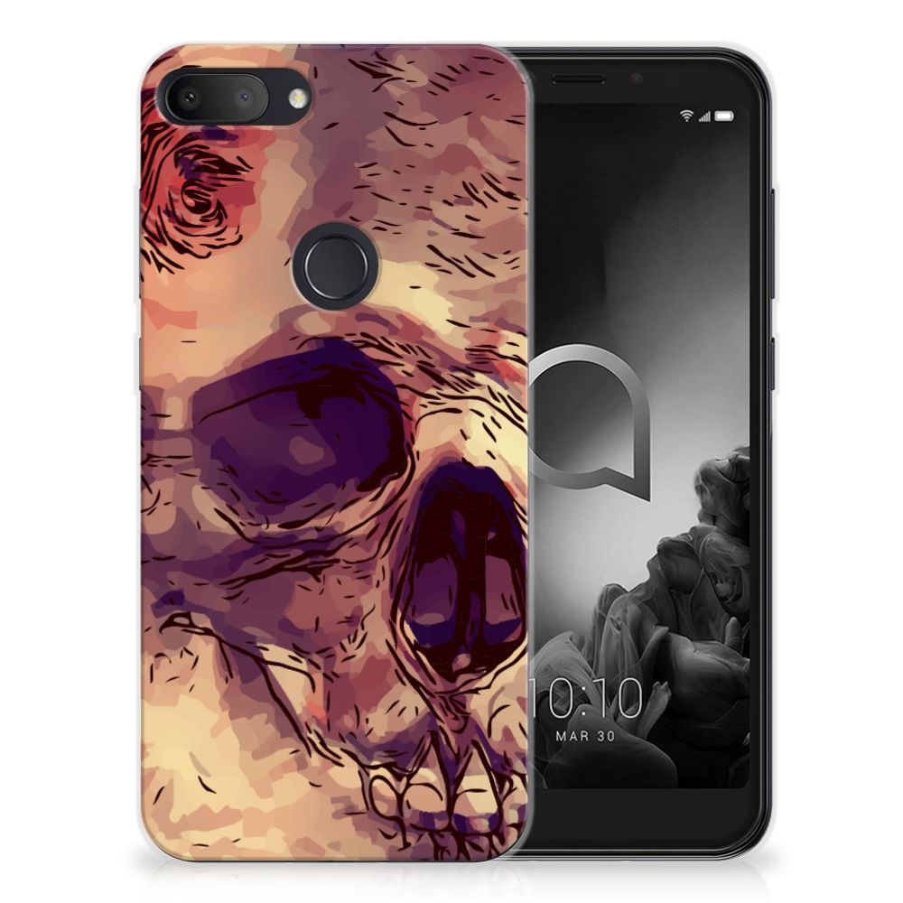 Silicone Back Case Alcatel 1S (2019) Skullhead