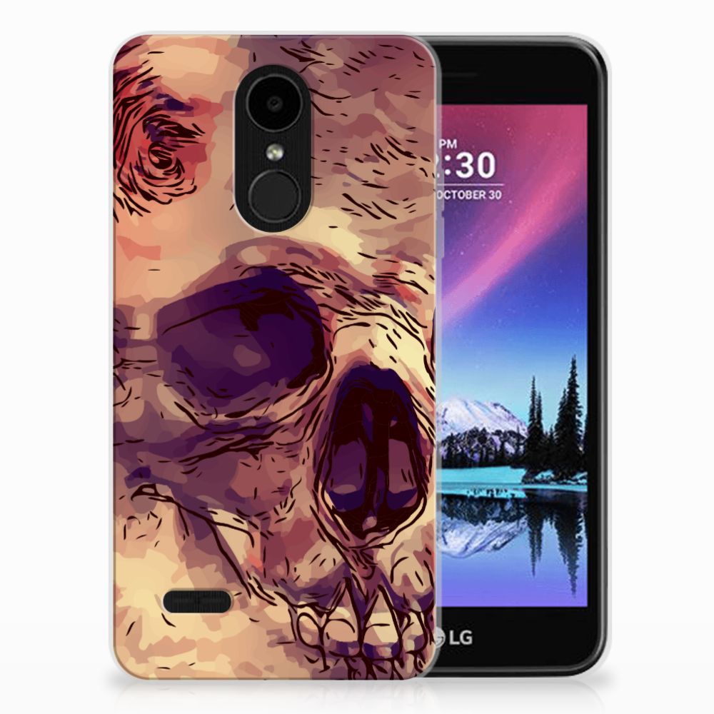 Silicone Back Case LG K4 (2017) Skullhead