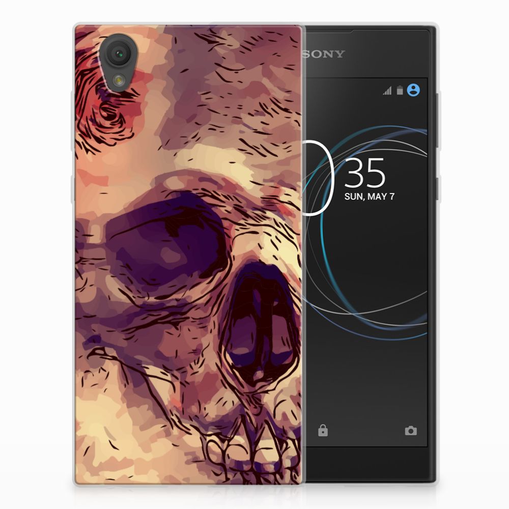 Silicone Back Case Sony Xperia L1 Skullhead