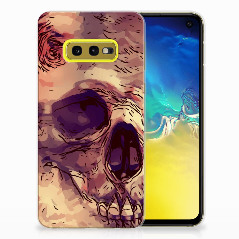 Silicone Back Case Samsung Galaxy S10e Skullhead