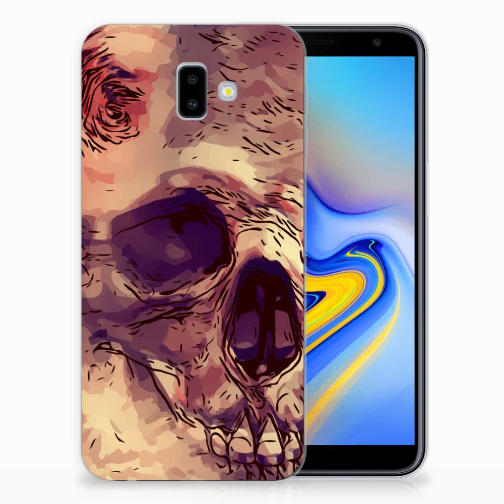 Silicone Back Case Samsung Galaxy J6 Plus (2018) Skullhead