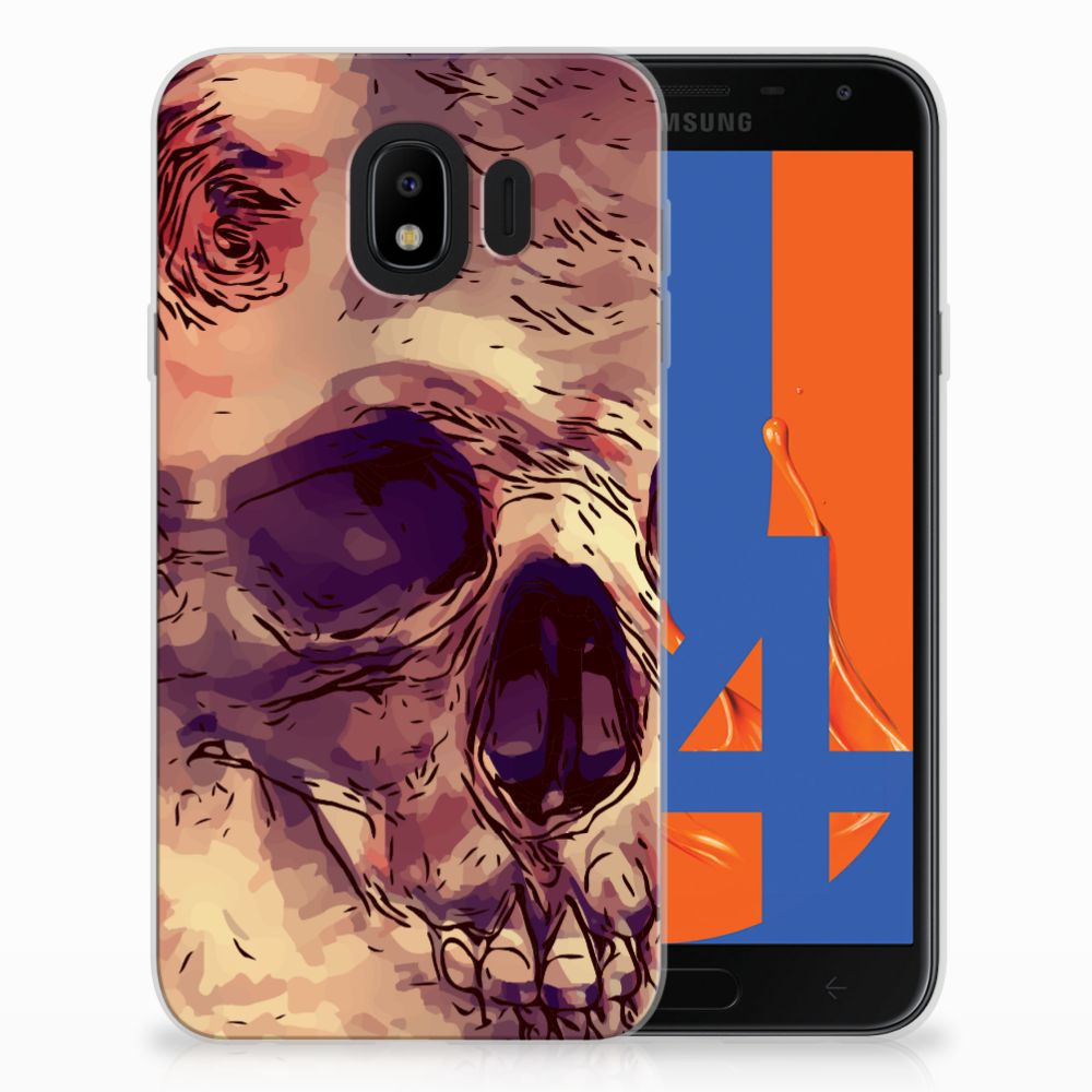 Silicone Back Case Samsung Galaxy J4 2018 Skullhead