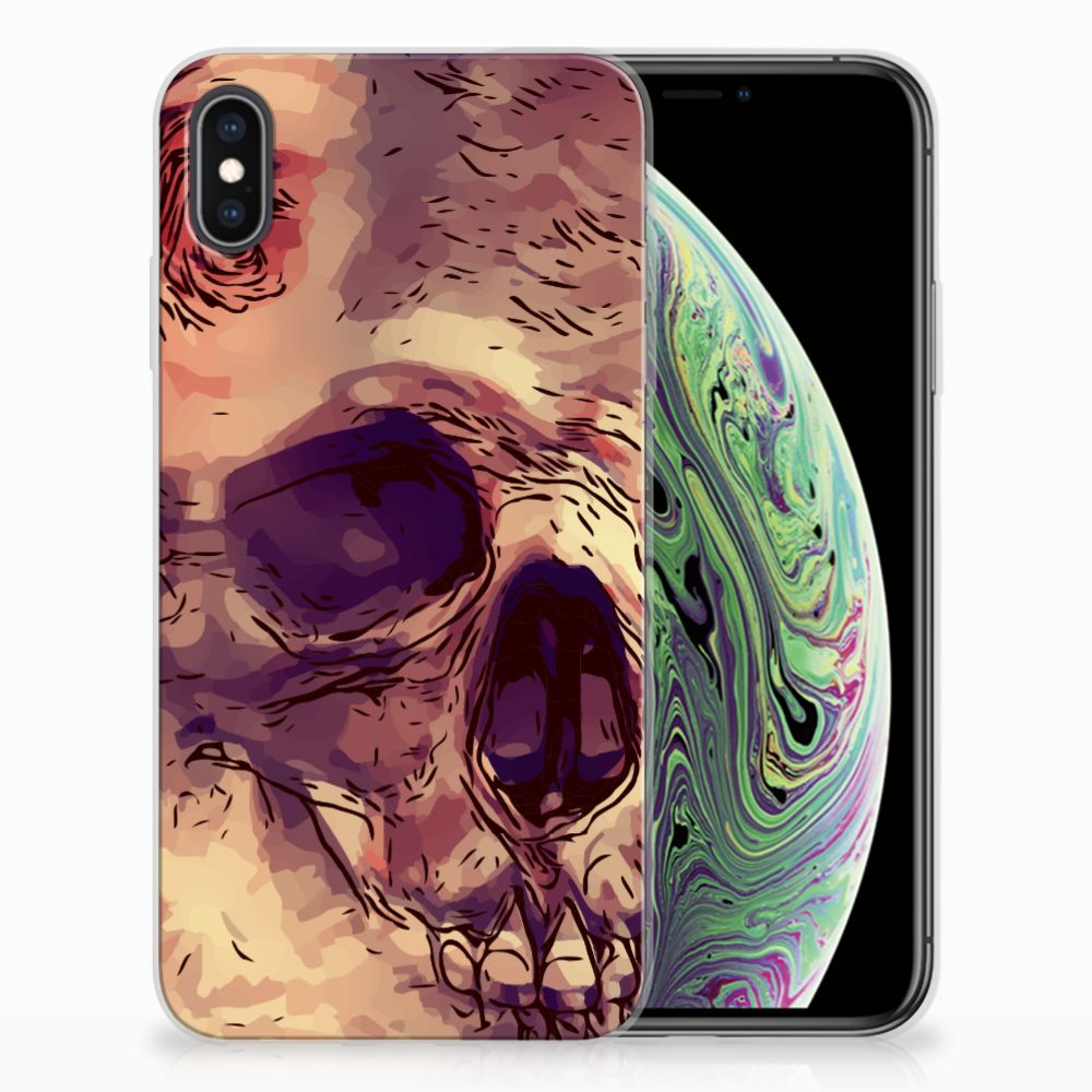 Silicone Back Case Apple iPhone Xs Max Skullhead