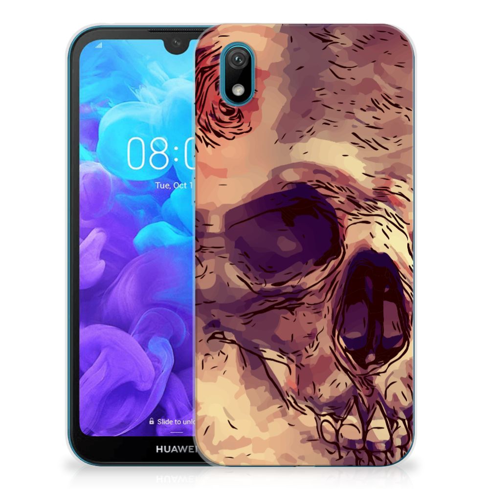 Silicone Back Case Huawei Y5 (2019) Skullhead