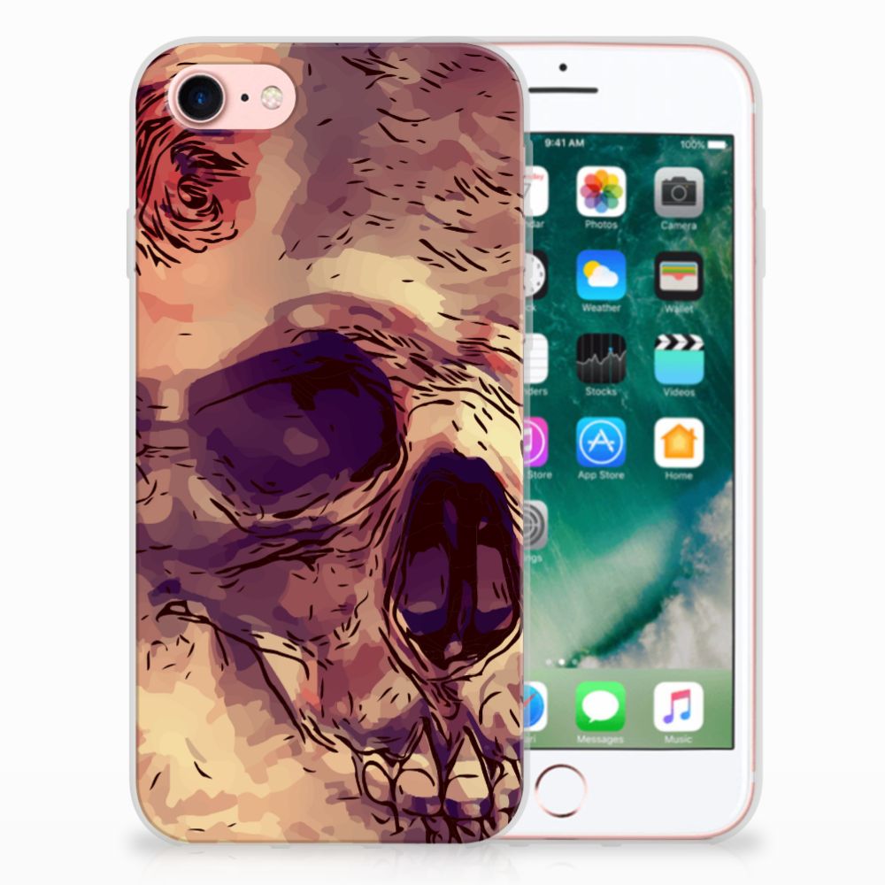 Silicone Back Case iPhone SE 2022 | SE 2020 | 8 | 7 Skullhead
