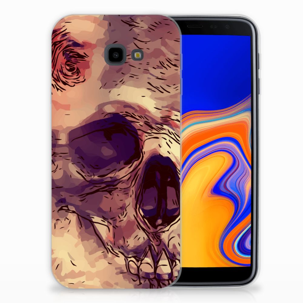 Silicone Back Case Samsung Galaxy J4 Plus (2018) Skullhead