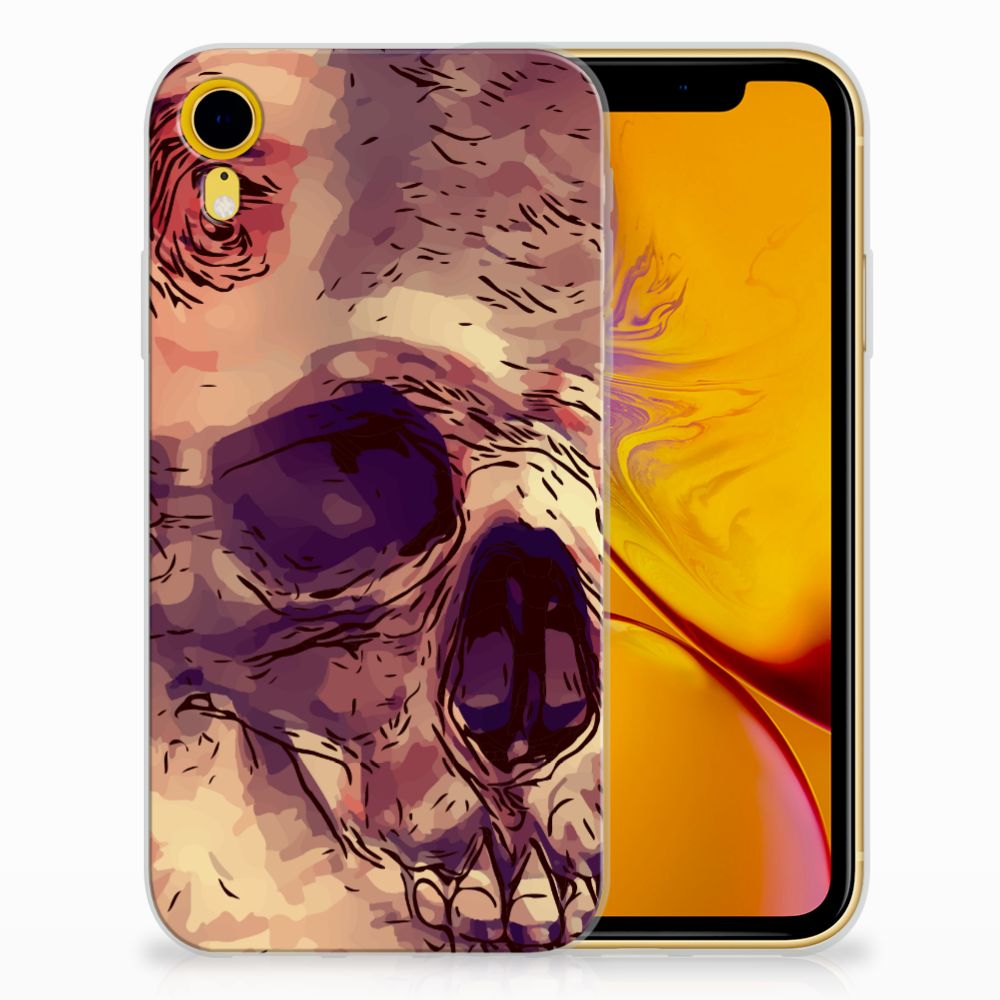 Silicone Back Case Apple iPhone Xr Skullhead