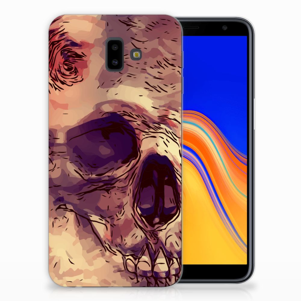 Silicone Back Case Samsung Galaxy J6 Plus (2018) Skullhead