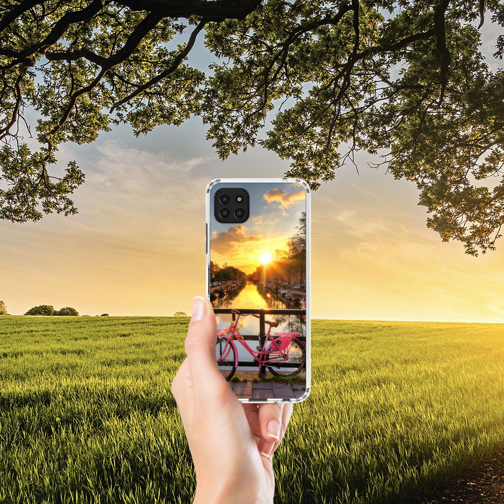 Samsung Galaxy A22 5G Telefoonhoesje met valbescherming Amsterdamse Grachten