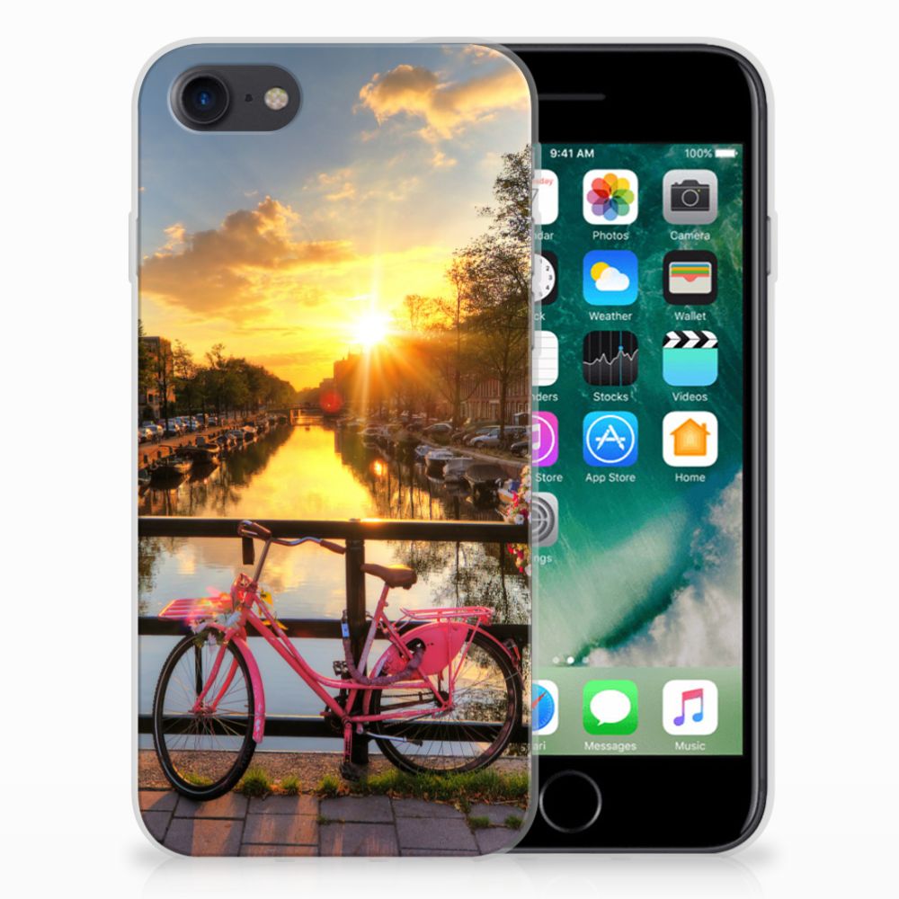 iPhone SE 2022 | SE 2020 | 8 | 7 Siliconen Back Cover Amsterdamse Grachten
