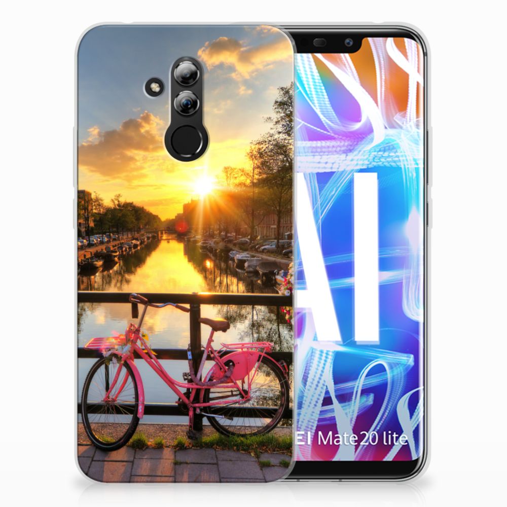 Huawei Mate 20 Lite Siliconen Back Cover Amsterdamse Grachten