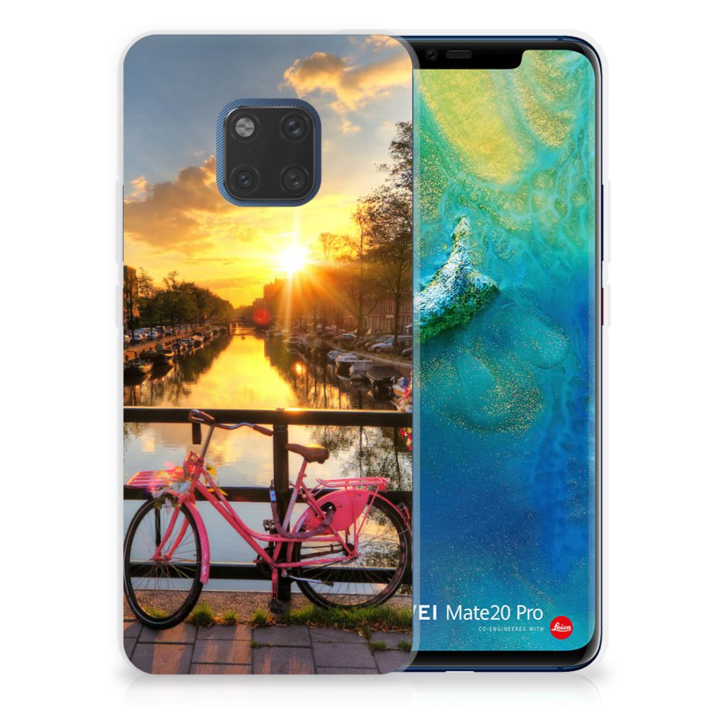 Huawei Mate 20 Pro Siliconen Back Cover Amsterdamse Grachten