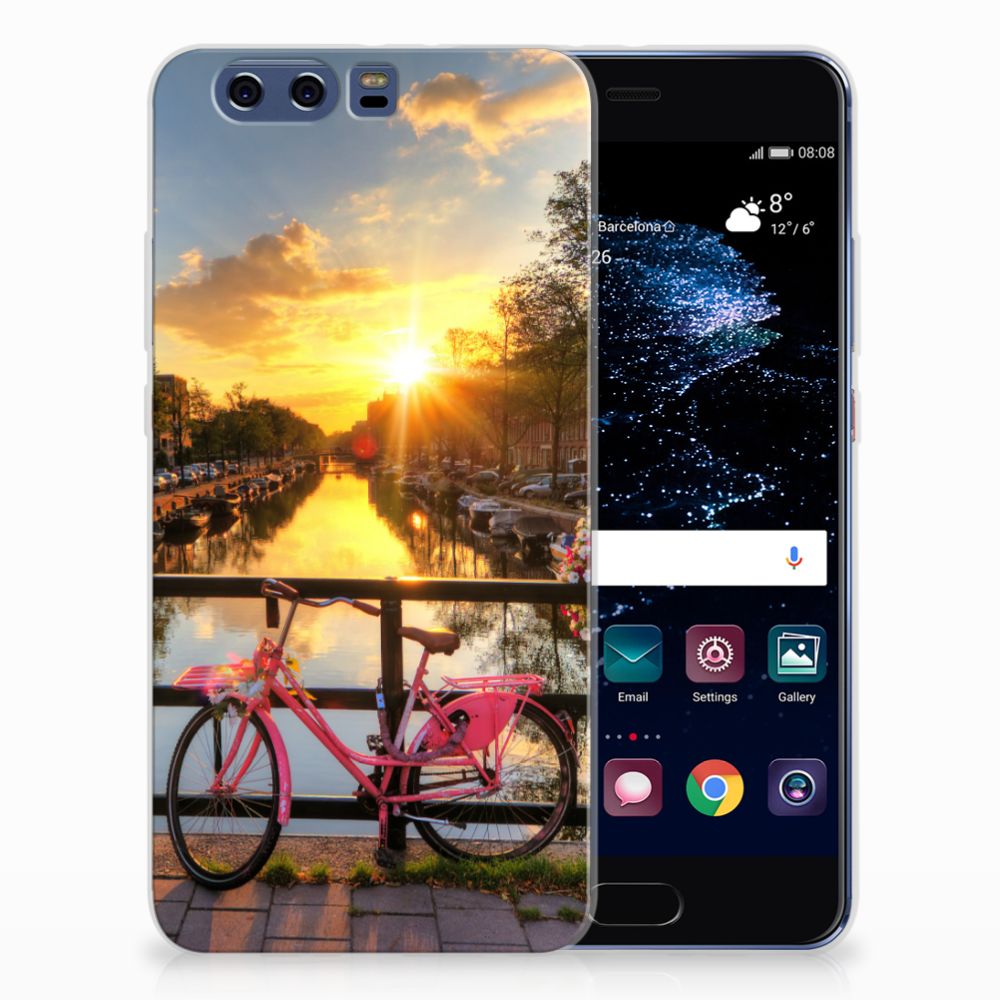 Huawei P10 Plus Siliconen Back Cover Amsterdamse Grachten