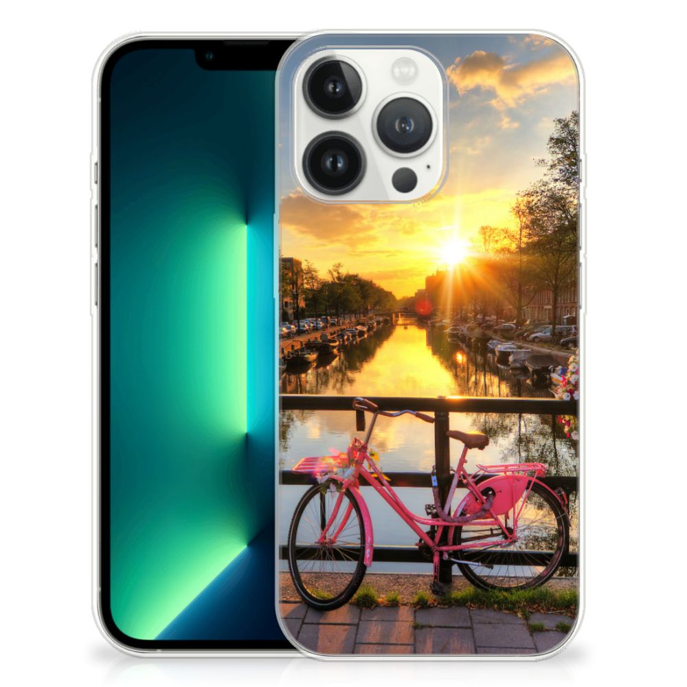 iPhone 13 Pro Max Siliconen Back Cover Amsterdamse Grachten