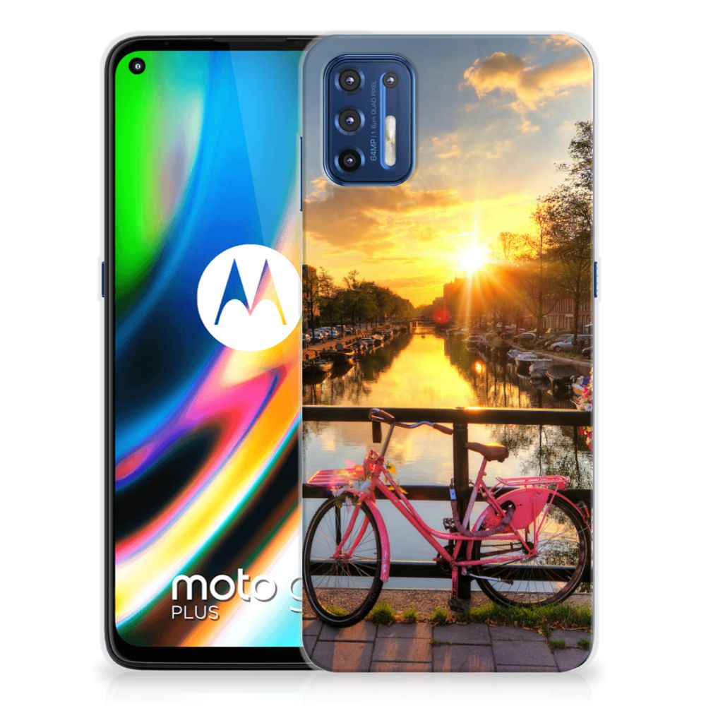 Motorola Moto G9 Plus Siliconen Back Cover Amsterdamse Grachten