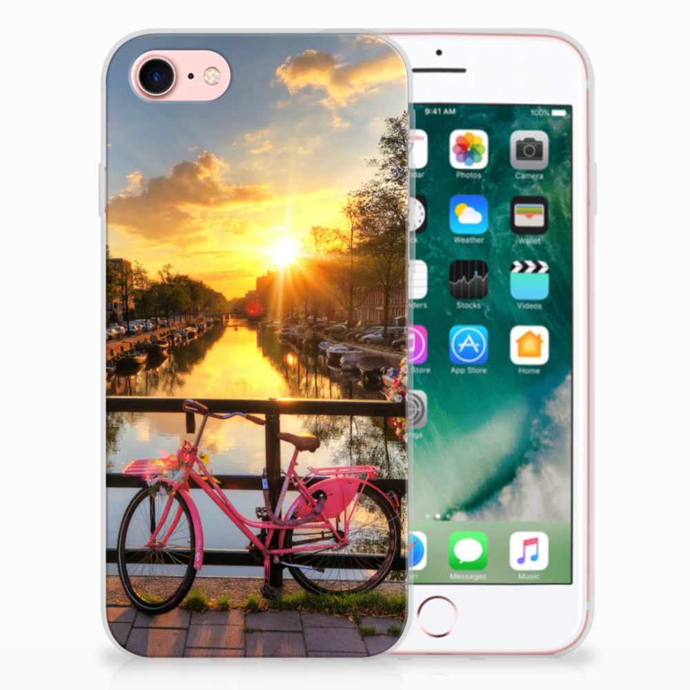 iPhone SE 2022 | SE 2020 | 8 | 7 Siliconen Back Cover Amsterdamse Grachten