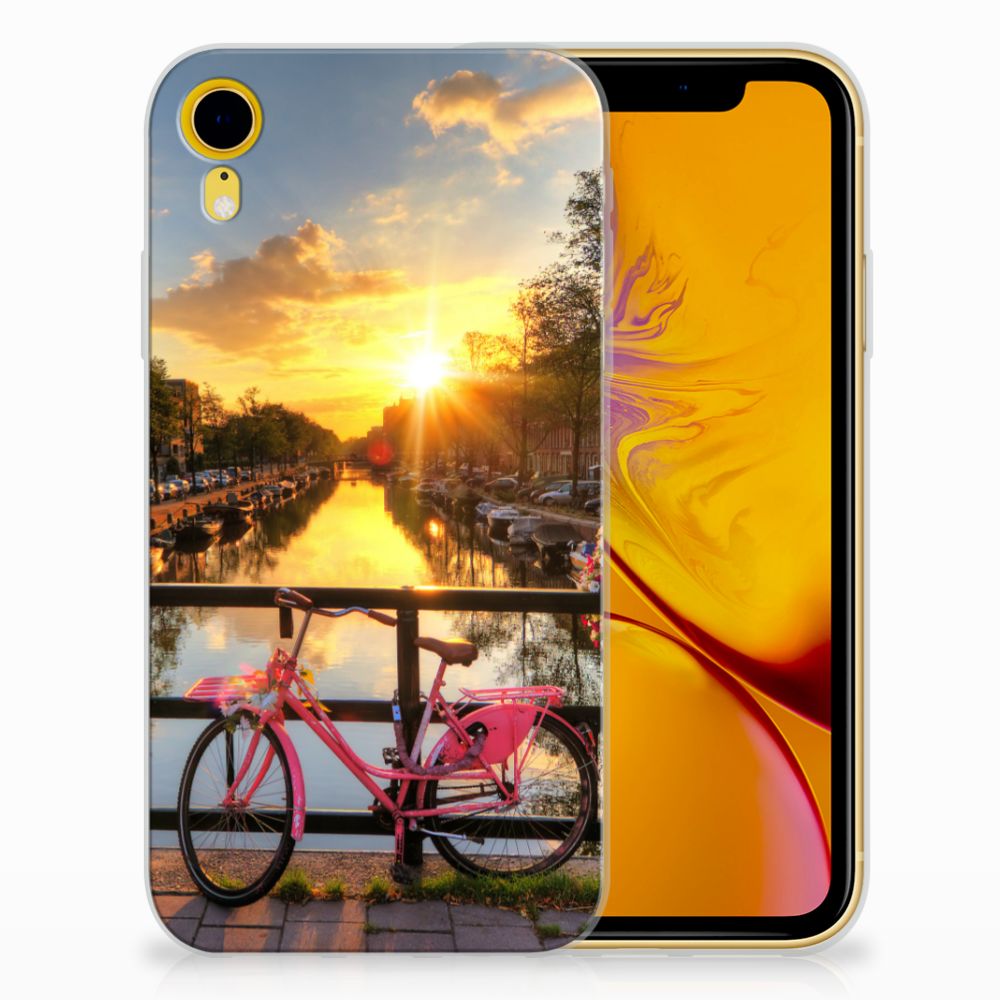 Apple iPhone Xr Siliconen Back Cover Amsterdamse Grachten