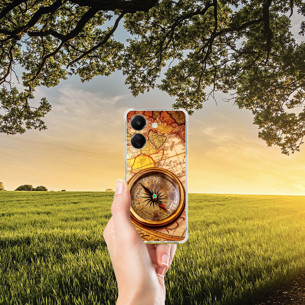 Xiaomi Redmi 13C 4G Telefoonhoesje met valbescherming Kompas