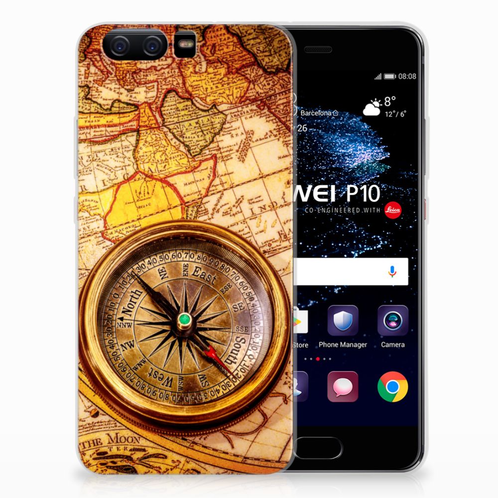 Huawei P10 Siliconen Back Cover Kompas