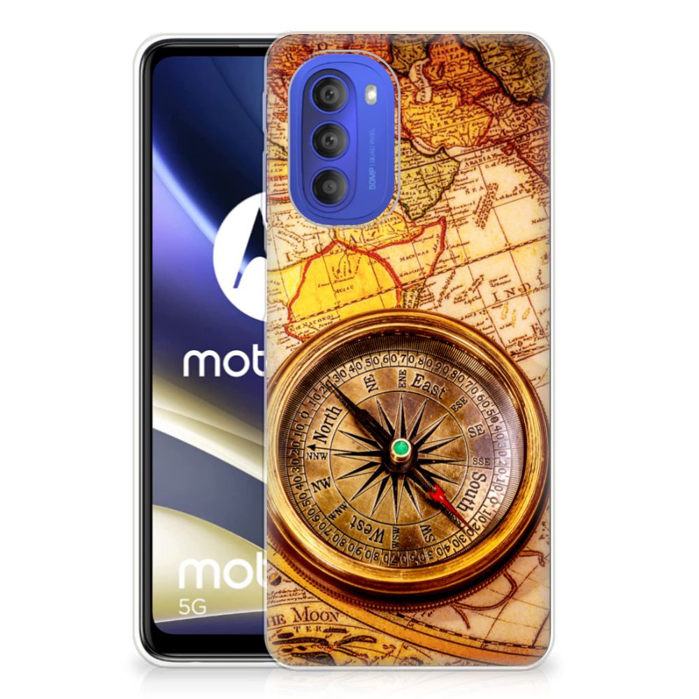 Motorola Moto G51 5G Siliconen Back Cover Kompas