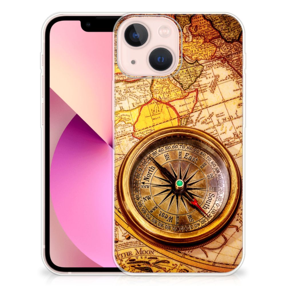 iPhone 13 mini Siliconen Back Cover Kompas