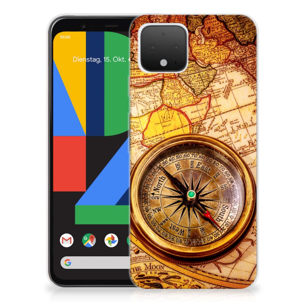 Google Pixel 4 Siliconen Back Cover Kompas