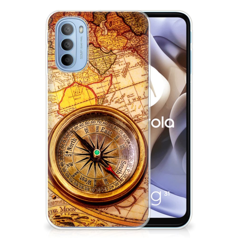 Motorola Moto G31 | G41 Siliconen Back Cover Kompas
