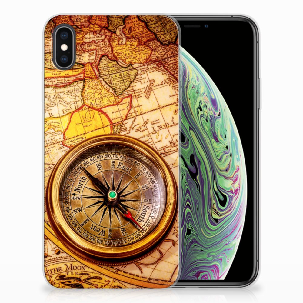 Apple iPhone Xs Max Siliconen Back Cover Kompas