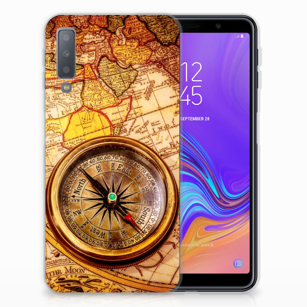 Samsung Galaxy A7 (2018) Siliconen Back Cover Kompas