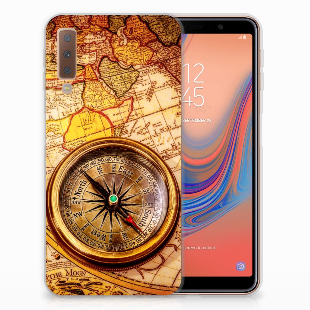 Samsung Galaxy A7 (2018) Siliconen Back Cover Kompas