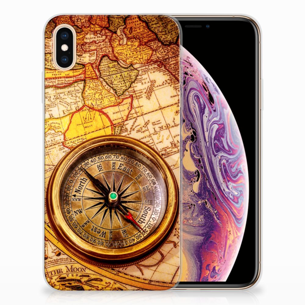 Apple iPhone Xs Max Siliconen Back Cover Kompas