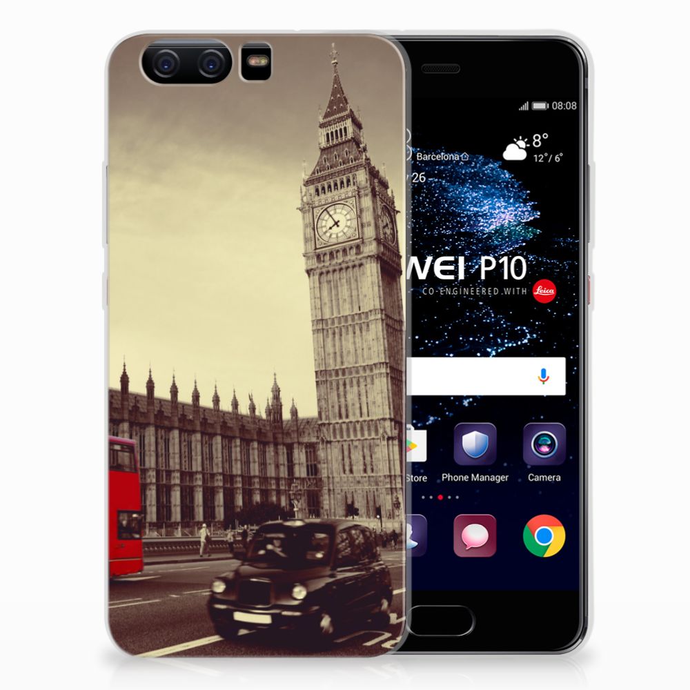 Huawei P10 Siliconen Back Cover Londen