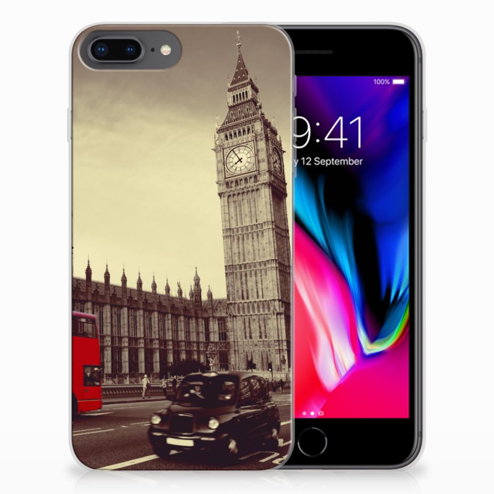 Apple iPhone 7 Plus | 8 Plus Siliconen Back Cover Londen