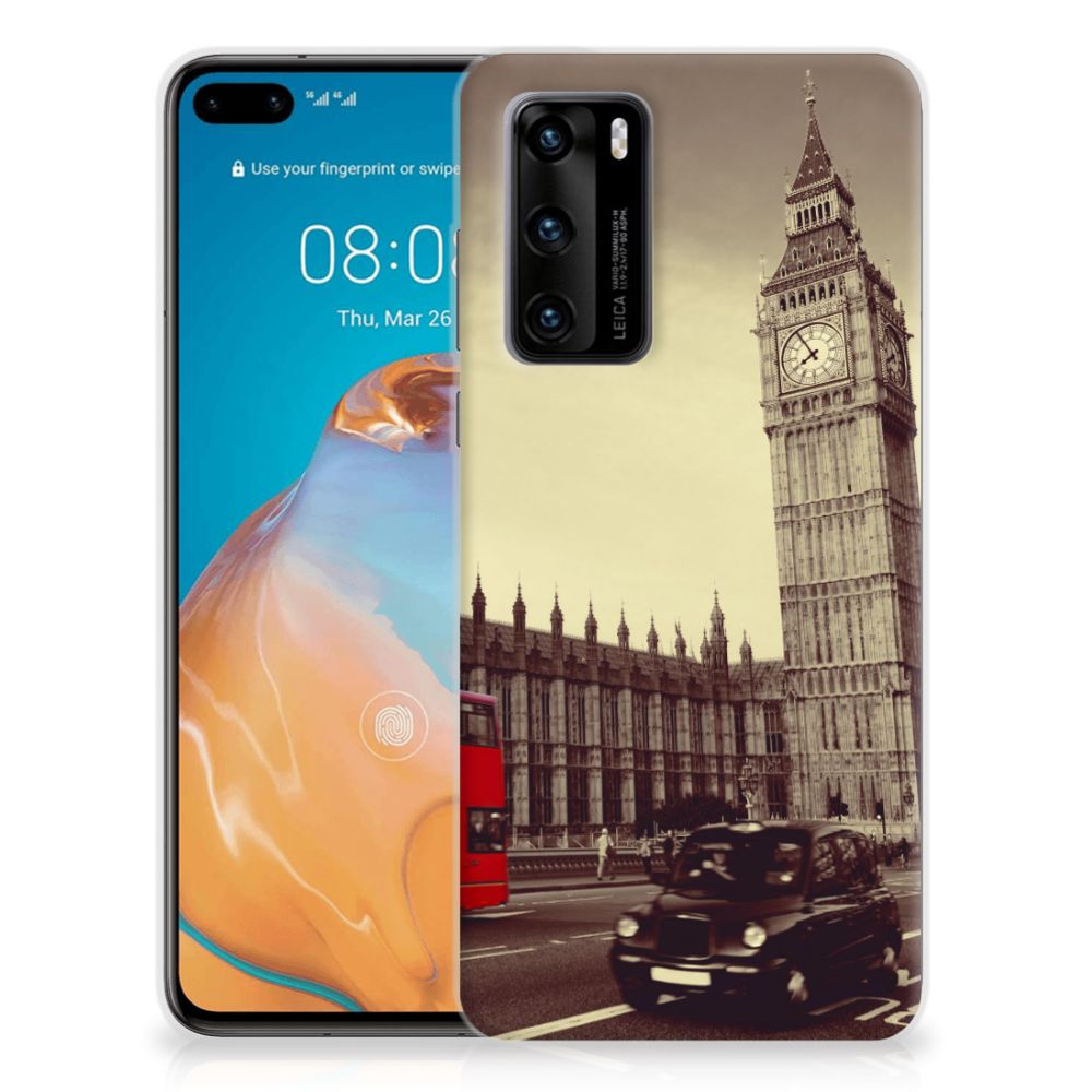 Huawei P40 Siliconen Back Cover Londen