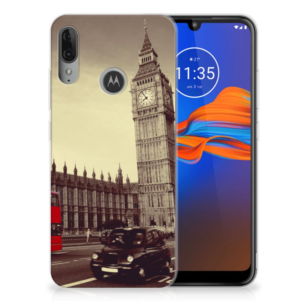 Motorola Moto E6 Plus Siliconen Back Cover Londen