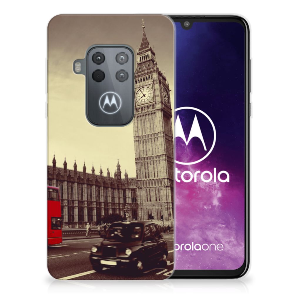 Motorola One Zoom Siliconen Back Cover Londen