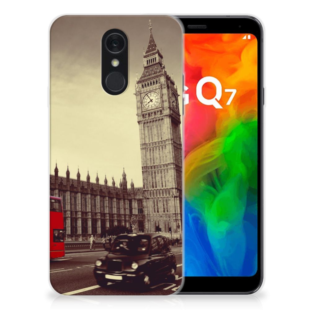 LG Q7 Siliconen Back Cover Londen