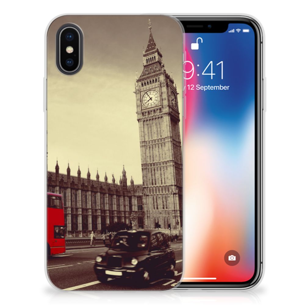 Apple iPhone X | Xs Siliconen Back Cover Londen