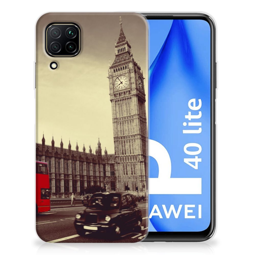 Huawei P40 Lite Siliconen Back Cover Londen
