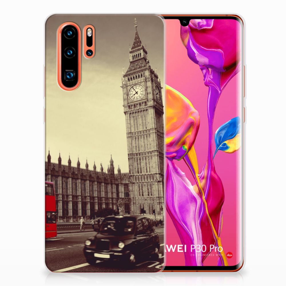 Huawei P30 Pro Siliconen Back Cover Londen