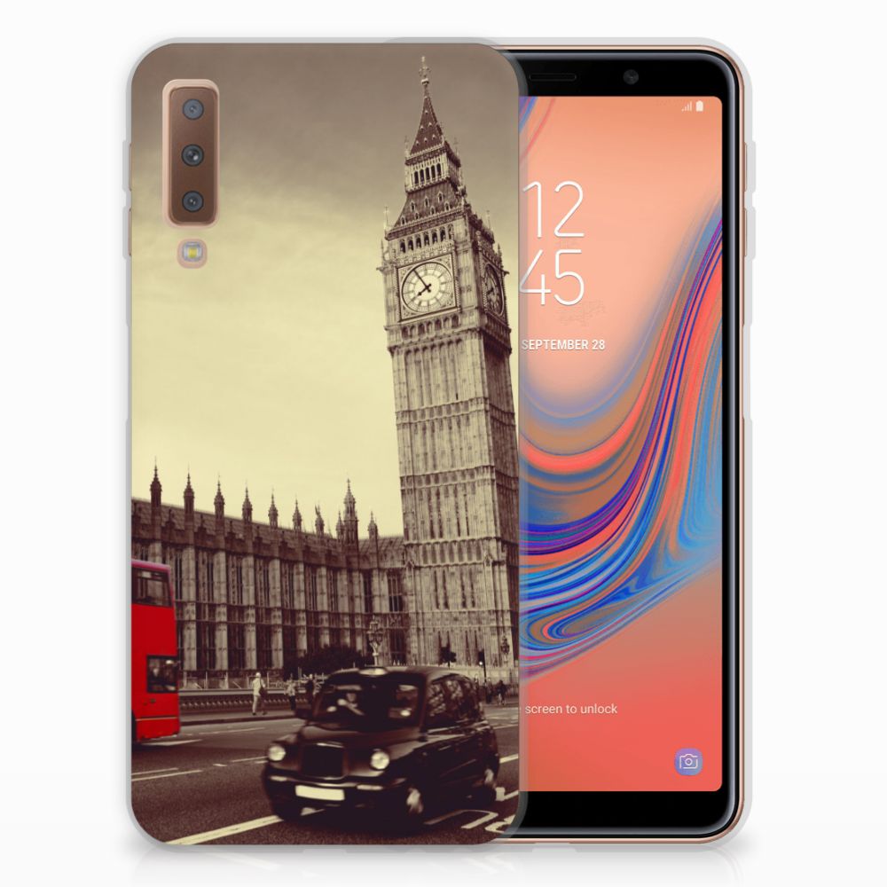 Samsung Galaxy A7 (2018) Siliconen Back Cover Londen