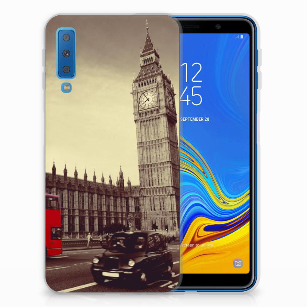 Samsung Galaxy A7 (2018) Siliconen Back Cover Londen